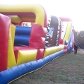 New! 60 Foot Long<br>Obstacle Course <br>/Rock Climbing<br>Wall/Slide Combo